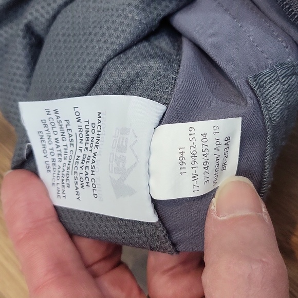 REI CO-OP Gray Regular Fit Adjustable Hem Water Resistant Hiking Pants - Picture 3 of 16